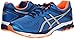 ASICS Men's GT 1000 4 Running Shoe, Electric Blue/Silver/Flash Orange, 9.5 M US