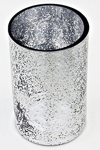 Candles4Less - 3.5 x 6 Inch Mercury Glass Vases perfect for home decoration, events and weddings (24, Silver)