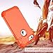 BENTOBEN iPhone 6S Case, iPhone 6 Case, 3 in 1 Heavy Duty Rugged Hybrid Hard PC Soft Silicone Bumper Shockproof Non-Slip Protective Case Cover for Apple iPhone 6S/iPhone 6 (4.7 Inch), Coral Orange