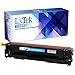 LxTek Compatible Toner Cartridge Replacement Set for HP 201X (1 Black|1 Cyan|1 Magenta|1 Yellow) 4 Pack CF400X CF401X CF403X CF402X for Use with HP Color Laserjet Pro M252 MFP M277 M277DW M252DW
