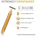 Face Massager By L'Allure Exclusive - 24k Gold Electric Facial Pulse Head Massage Tool Face Lift Kit Anti Aging Anti Wrinkle Treatment Remover Tighten Skin Energy Beauty Bar Cleanser for Women and Men