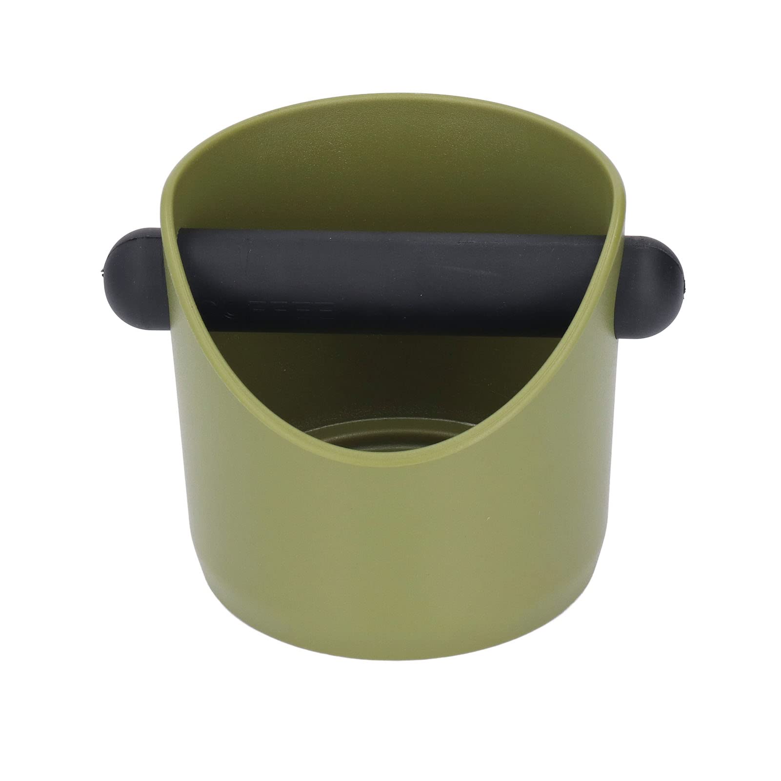 TOPINCN Coffee Knock Box, Plastic Rubber Grind Disposal Dump Bin with Removable Knock Bar Coffee Bar Accessories Coffee Grounds Container (Green)