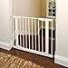 Munchkin Auto Close Pressure Mounted Baby Gate for Stairs, Hallways and Doors, Walk Through with Door, Metal, White , 37.8 Inch (Pack of 1)