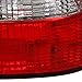 AKKON - For Honda Accord 4 Door Sedan Red Clear Rear Tail Lights Brake Driver/Passenger Lamps