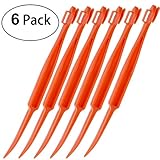 6PCS Easy Orange Citrus Peeler in Bright Orange Color Kitchen Tool