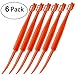 6PCS Easy Orange Citrus Peeler in Bright Orange Color Kitchen Tool