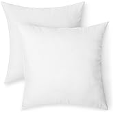 鶹 Basics Square Hypoallergenic Pillow Insert, Sofa Bed Couch Decorative Stuffer, 18", 2 Pack