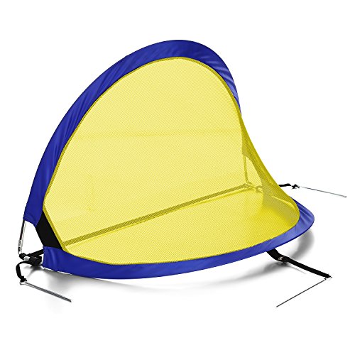 image for YUEBO 1 Pair PRO Pop Up Soccer Goal Set Portable Soccer Goals Nets Wit