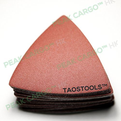 25-Piece 240-Grit Triangular Hook &amp; Loop Abrasive Paper Sandpaper Sanding Sheets - Wood Universal Oscillating Fein Dremel Bosch Makita Rockwell