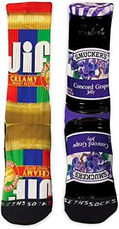 Custom SS Peanut Butter and Jelly Athletic Socks
