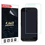 J&D Compatible for 8-Pack CAT S61 Screen Protector, [Not Full Coverage] Premium HD Clear Film Shield Screen Protector for CAT S61 Crystal Clear Screen Protector - [Not Compatible with CAT S60]