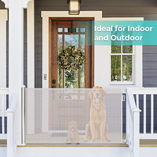 extra long retractable dog gate