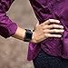 Compatible with Fitbit Blaze Bands with Stainless Steel Frame for Women Men, Silicone Sport Strap Replacement for Blaze Smart Fitness Watch