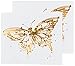 Tattly Temporary Tattoos, Flit/Gold, 0.1 Ounce