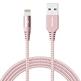 iPhone Charger, [Apple MFi Certified] 6ft Lightning to USB Data Sync Cable for iPhone 7S/7, Compatible With iOS 10， Rose Golden