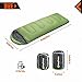 KingCamp Envelope Sleeping Bag 3 Season Lightweight Comfort Portable Great for Adults Kids Camping Backpack Hiking with Compression Sack Extreme Temp Rating 44F