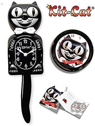 Kit-Cat BC01 Classic Black Clock Large Limited Edition Collector Pack