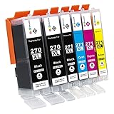 GPC Image 6 Pack Compatible Ink Cartridge Replacement for Canon 270 271 XL PGI-270XL CLI-271XL (2 PGBK 1 Black 1 Cyan 1 Magenta 1 Yellow ) for Canon PIXMA MG7720 MG6820 MG5720 MG5722 MG6822 MG5721