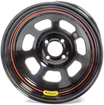 BASSETT 58SH4 Wheel 15x8 D-Hole 4x100 mm 4in BS Black