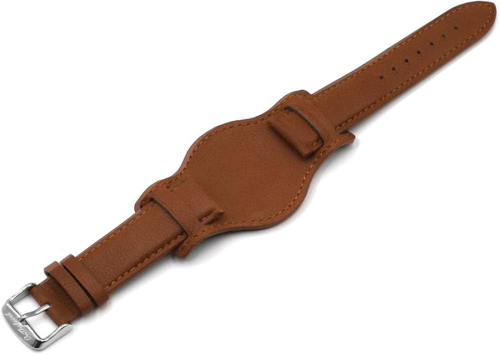 Onthelevel Leather Cuff Watch Strap 18mm 20mm 22mm Vintage
