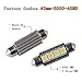 LEDKINGDOMUS 578 Led Bulb, 4Pcs 42mm Festoon White Led Bulbs 5050 Chipsets 4SMD Canbus Error Free Interior Dome Map Lights 211 212-2 569 (White)