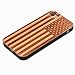 CYD Wooden Case for iPhone 7/8, Natural Real Wood Engraved American Flag USA Shockproof Drop Proof Slim Bumper TPU Protective Cover for Apple iPhone 7,iPhone 8,iPhone SE 2th