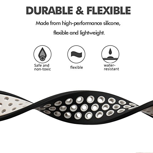 2 Universal+Width+Silicone+Replacement+Black+Grey