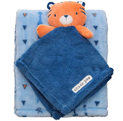 Chick Pea Tiger Buddy and Blanket for Baby/Infant - 2-Piece Set