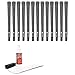 Karma Velour Black/White - 13 Piece Golf Grip Kit (with Tape, Solvent, Vise clamp)