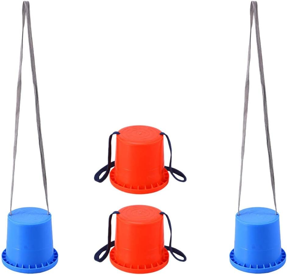 2 Pairs Bucket Stilts Kid Stilt Walking Cups Kids Stepper Toy Walking