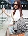 Fansela Women Vintage Retro Canvas Hobo Shopper Crossbody Handbag, Grey