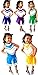 Total 2550 Little Girls' Cheerleader Cheerleading Outfit Uniform Costume Cosplay Red/White (S / 2-5)
