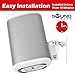 Sound Bass Play 1 Wall Mount, White, Pair, Compatible with Sonos Play:1 Only, Twin Pack, Adjustable Swivel & Tilt Mechanism, 2 Mounting Brackets Includes All Fixings