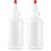 Bar5F 4 oz Soft Style Squeeze Applicator Bottle for Hair Dye, 2-Pack | Professional Salon Hair Color, Oil, Scalp and Root Applicator Bottle with Graduated Scale