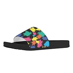 Howilath Colourful Graffiti Print Women's Slide