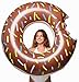 Floatie Kings: Chocolate Frosted Donut Pool Float | Giant Premium Inflatable, Summer Pool or Beach Fun, Strengthened PVC Fabric, Includes Patch Kit
