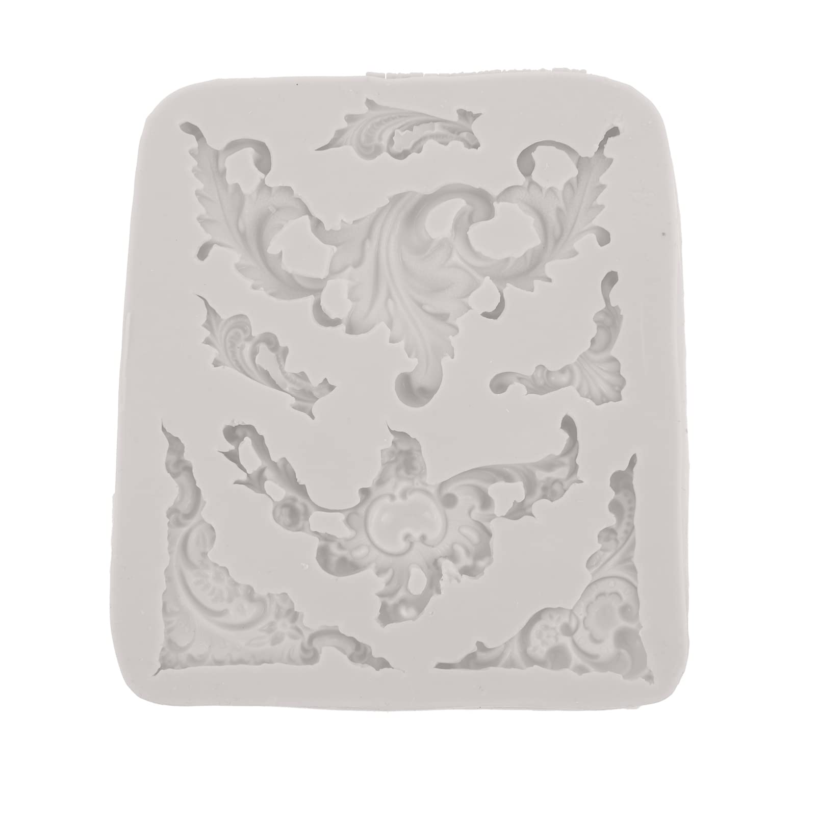 EXCEART Silicone Mold for DIY Baking Baroque Style Cake and Fondant Molds Perfect for Unique Desserts and Floral Decorations