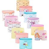 JackLoveBriefs Girls Cotton Underwear with 12 Packs Toddler Boyshort Panties