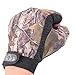 LIAMTU Anti-Slip Fishing Gloves with 3 Fingerless, Water-Proof Fishing Gloves Camouflage Color