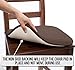 Ellington Home Non Slip Memory Foam Seat Cushion Chair Pads With Ties - 17