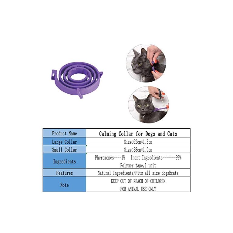 WDsunshine Beruhigungshalsband für Hunde und Katzen, AntiAngst