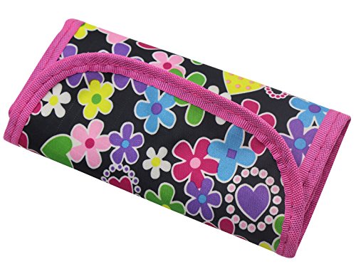 KINGSEVEN Crochet Hook Pouch Travel Knit Crocheting Needles and Accessories Case Holder Organizer Bag Flowers - Thumbnail 5