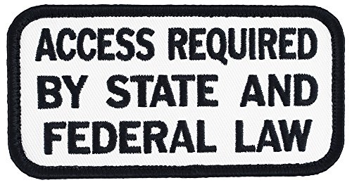 Large ACCESS REQUIRED BY STATE AND FEDERAL LAW Sew-On Service Dog Embroidered Patch - 4