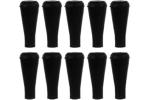 TOYZFRIENDY 15pcs 6mm Black Rubber Arrow Tips Set for Archery Practice, Safety Blunt Arrowheads for Outdoor