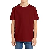 Miccina Boys Short Sleeve T-Shirt Kids Cotton Tops Summer Crewneck Shirts Basic Tees