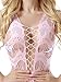 FasiCat Women's Mesh Lingerie Fishnet Babydoll Mini Dress Free Size Bodysuit