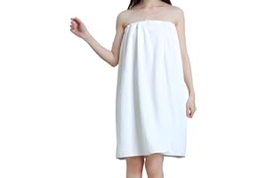 GEN'C BÉAUTY Spa Towel Wrap Microfiber Bathrobe Adjustable Shower Robe for Women