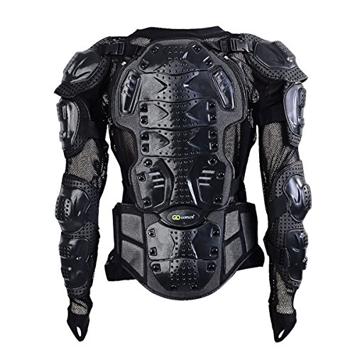 Motorcycle Motocross Clothing Racing Men's Armor Spine Chest Protective Jacket Black