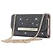 iPhone 8 Plus Case,iPhone 7 Plus Case, LONTECT Bling Glitter PU Leather 7 Card Slots Wallet Case Handbag with Detachable Magnetic Back Case & Metal Chain for Apple iPhone 8 Plus/iPhone 7 Plus - Black