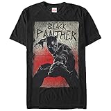 Marvel Black Panther Attack Pose Mens Graphic T Shirt